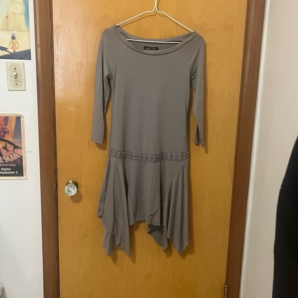 Silence + Noise Gray Long Sleeve Dress - Picture 5 of 7